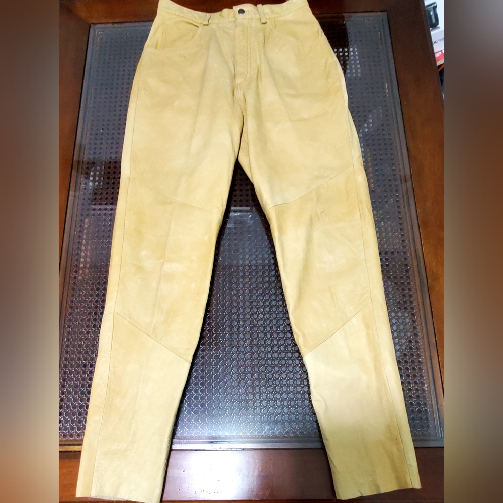Vintage Genuine Leather Pants